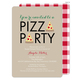 Tan Pizza Party Invitations Image 6 of 8